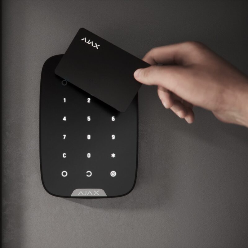 Ajax KeyPad Plus with card