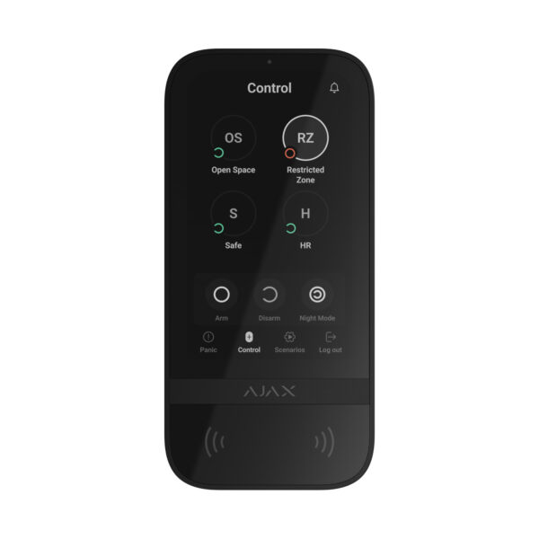 Ajax keypad Touch Screen black front